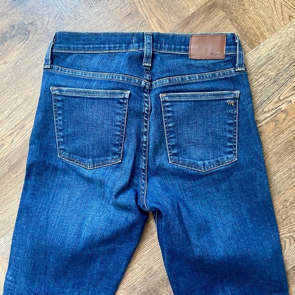 Madewell 9” High Riser Super Skinny Crop Denim Blue Jeans 27 - Picture 7 of 8